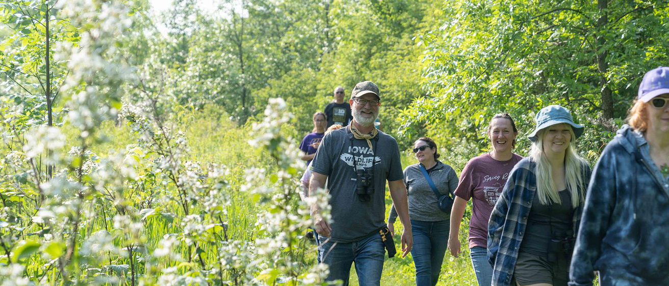 IRP Director Dave Conrads on the trail with campers
